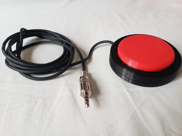 acionador bom borda vermelho