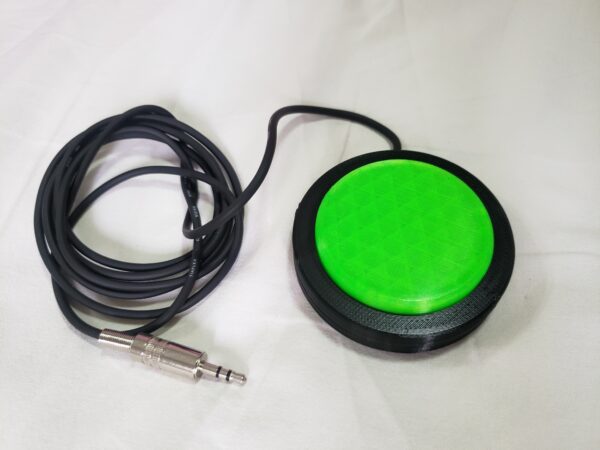 acionador com borda verde